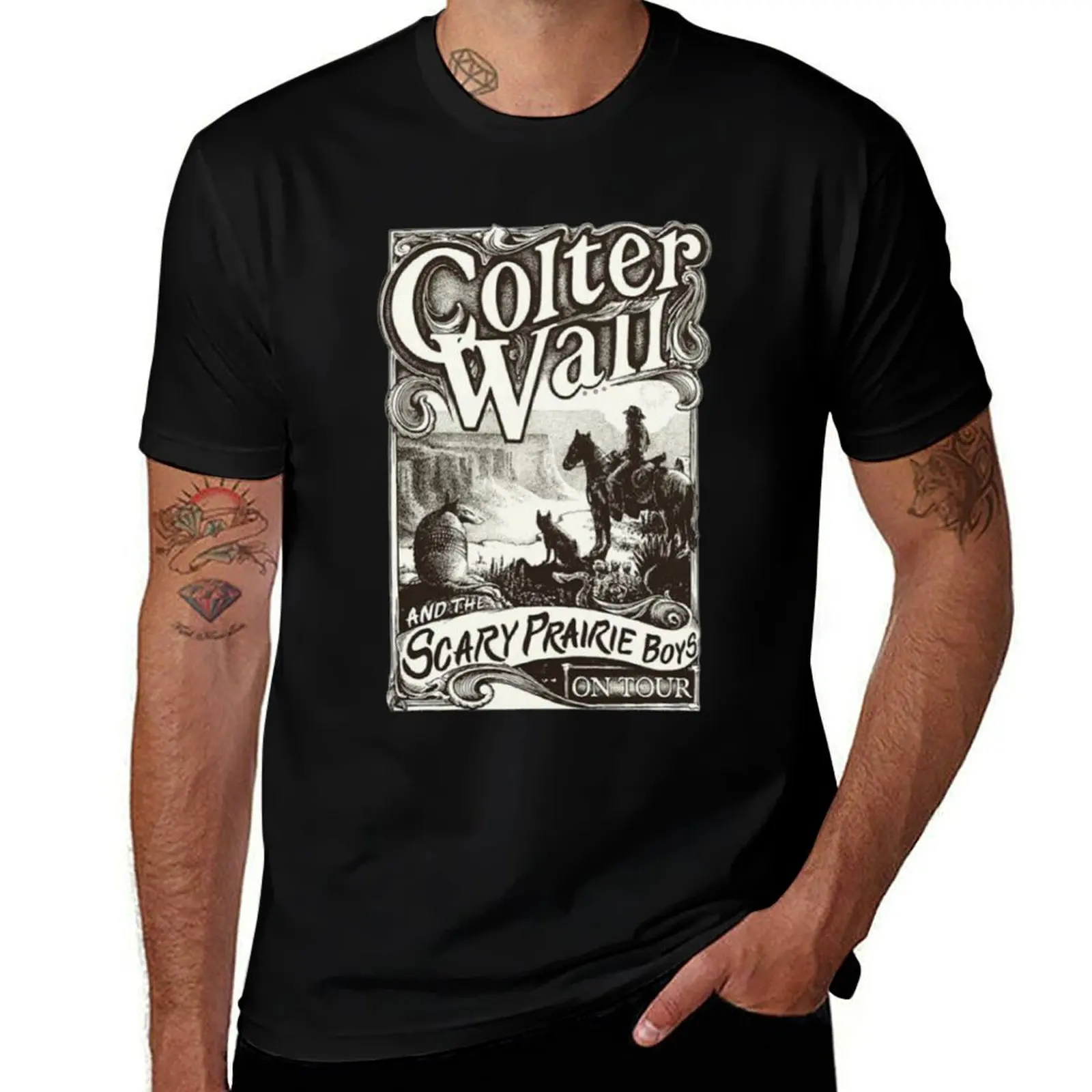 Colter Wall On Tour T-Shirt Soft Cotton Print T-Shirt