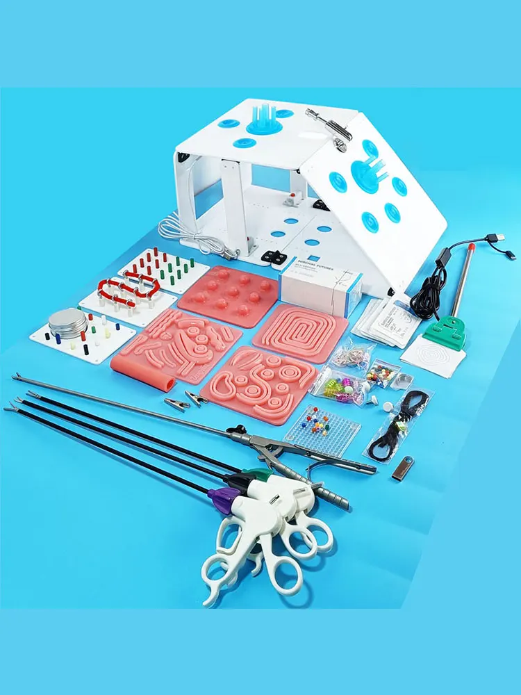 Laparoscopische Simulatie Box Pak 11 Module 0/30 Graden Endoscopische Camera Laparoscopie Trainer Training Box Teach Tool Voor arts - afbeelding 2