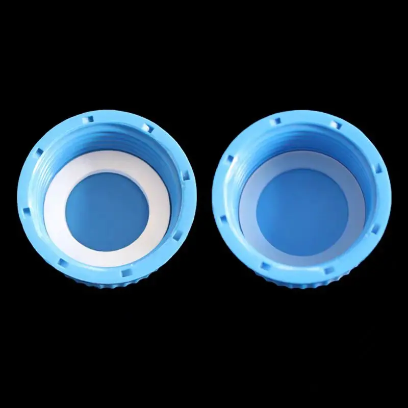 GL45 Cap Sealing Gasket PTFE Sealing Ring Silicone Sealing Gasket Blue Cap Reagent Bottle Sealing Gasket 42mm PTFE Gasket