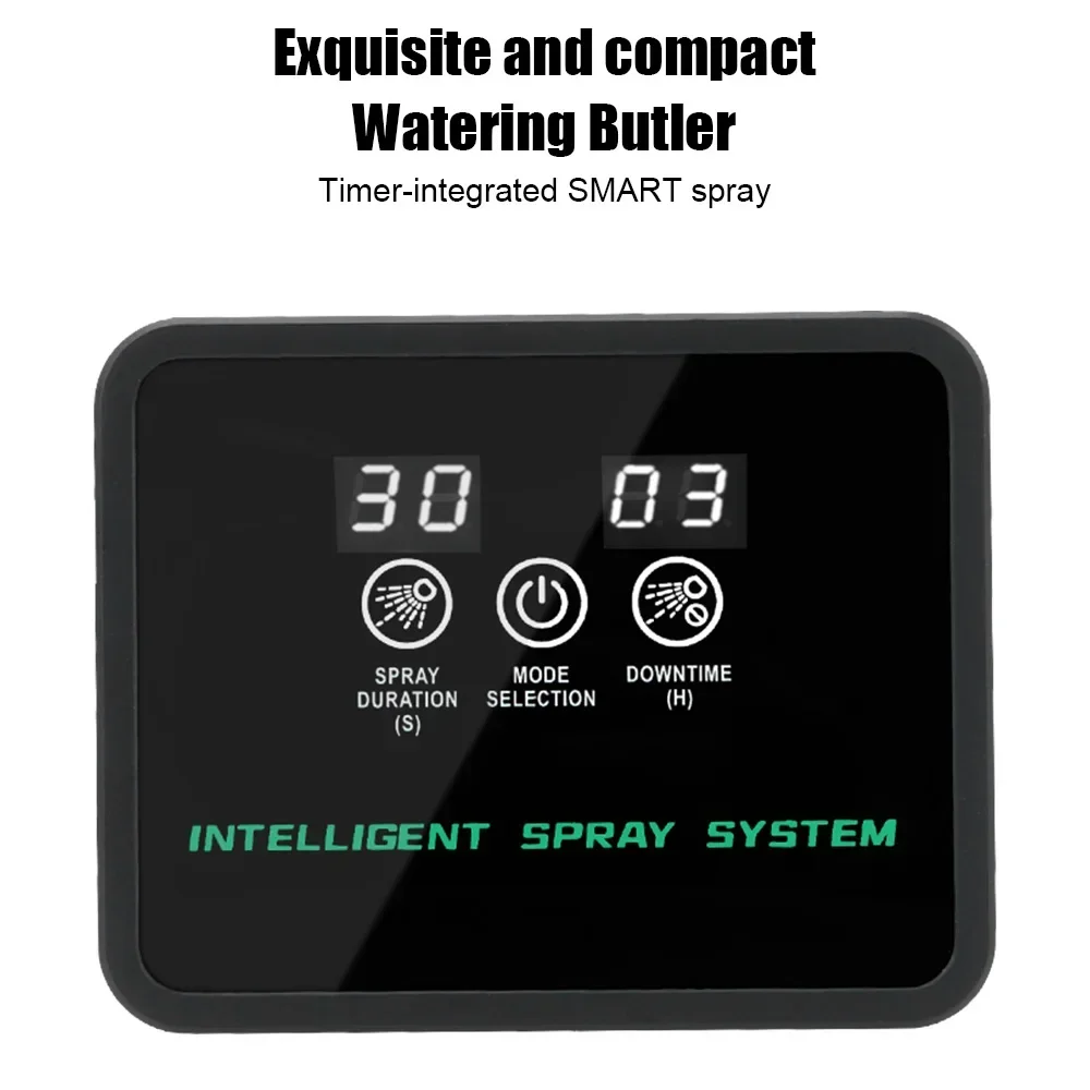 Intelligent Automatic Reptile Fogger Touch Screen Sprinkler Control Electronic Humidifier Timer Mist Rainforest Spray System Set