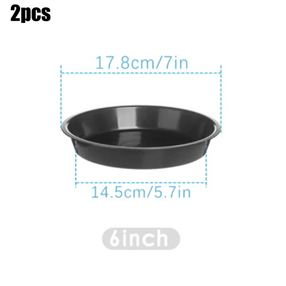 2pcs PP Round Saucer Trays for Indoor Plants Succulents Flower Pots Drainage Collection Prevent Soil Spills Home Decor