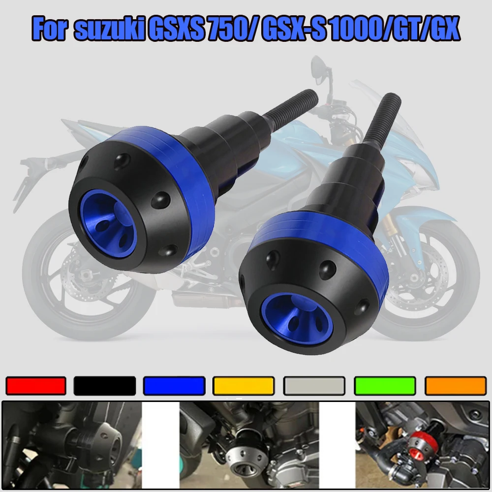 For GSXS 750 GSX-S 1000 1000GT 1000GX GSXS750 GSXS1000 GT GX CNC Protector Pad Frame Sliders Crash Falling Protection Guard