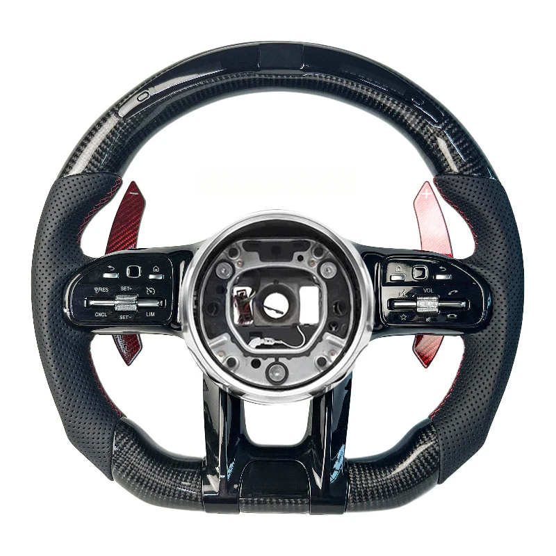 Factory Direct Black Custom Carbon Fiber Steering Wheel for W212 W222 W463 W464 W205 W44 W204 W218 E63