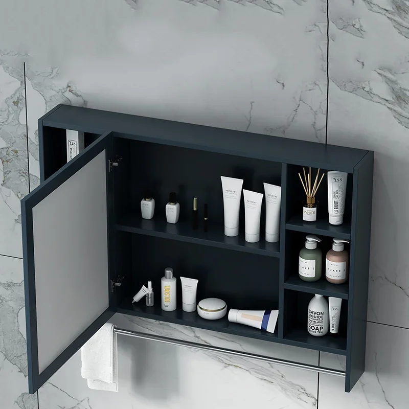 Vanities Organizer Bathroom Cabinets Black Gadgets Wall Cupboard Bathroom Cabinet Vanity Mirror Meuble De Rangement Furniture