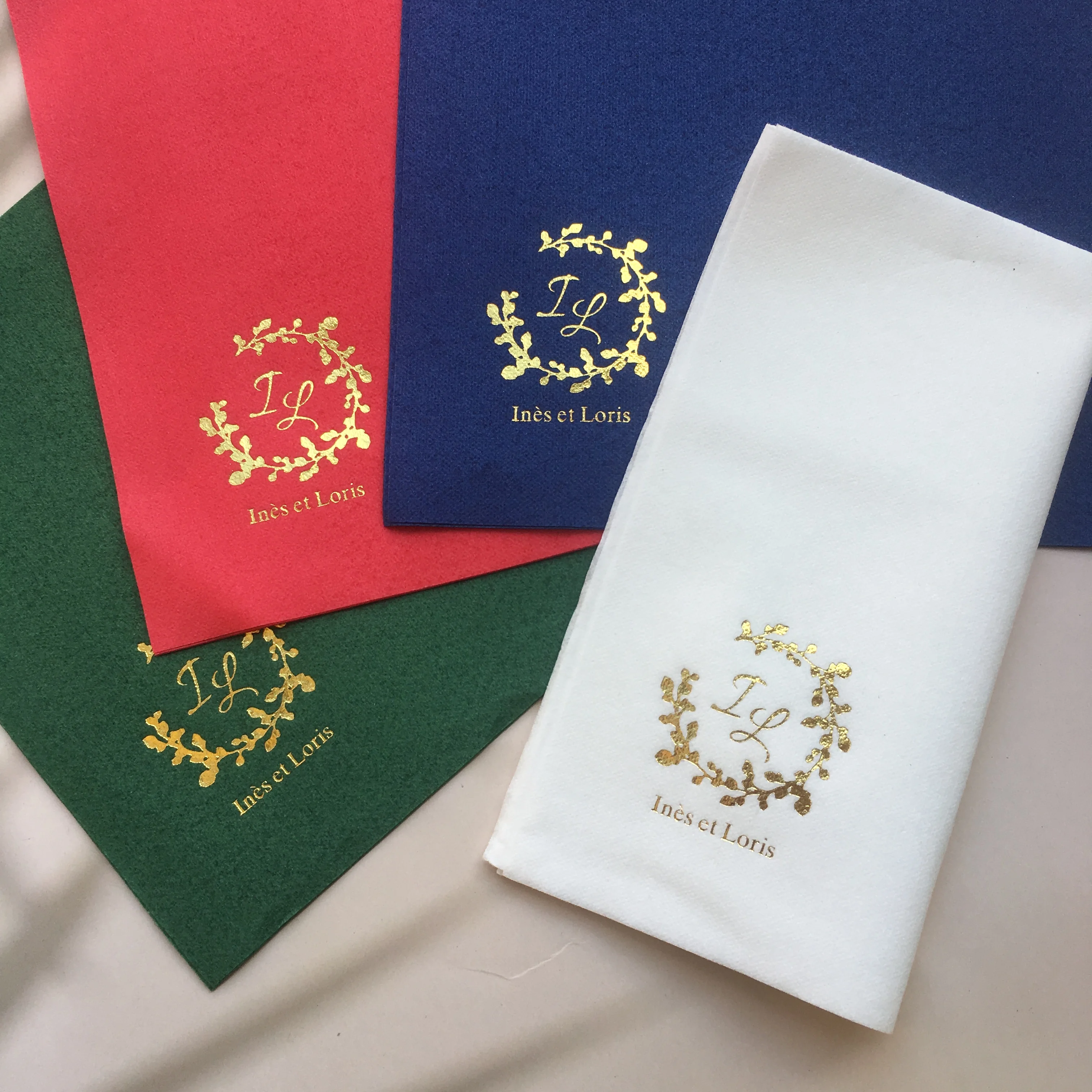 

70pcs Personalized Napkins Wedding Napkins Custom Modern Font Monogram Rehearsal Dinner Beverage Cocktail Luncheon Dinner Guest