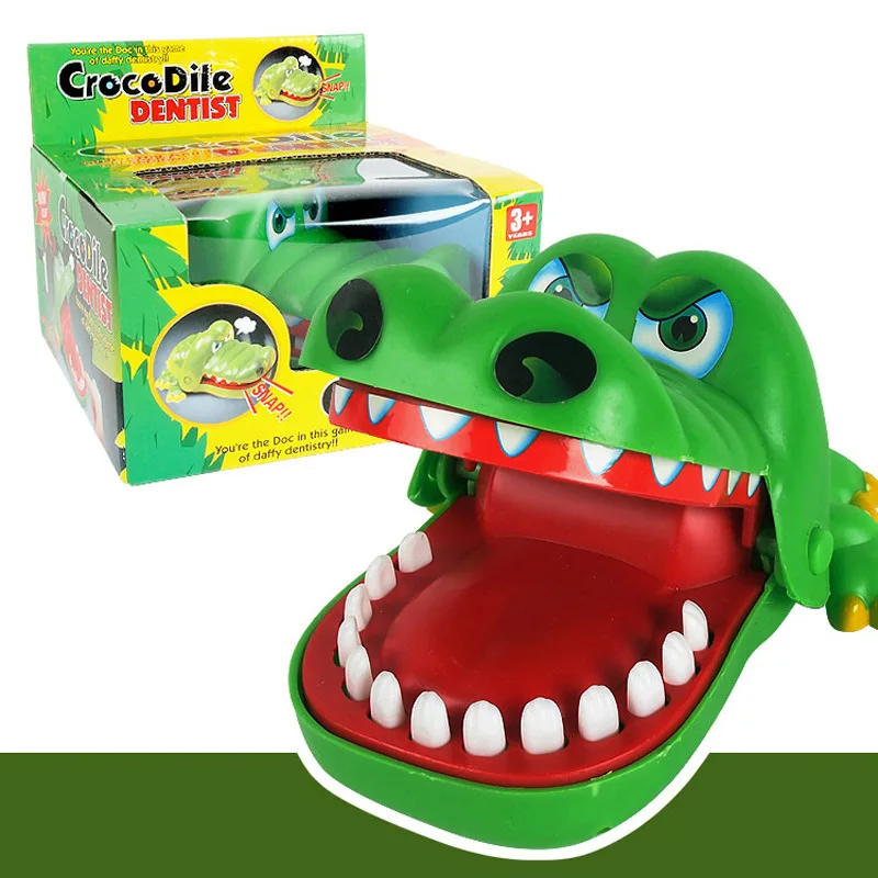 Crocodile Teeth Toys Children's Crocodile Bites Fingers Reaction Training Novelty Children's Lucky Game Trick Decompression Toy