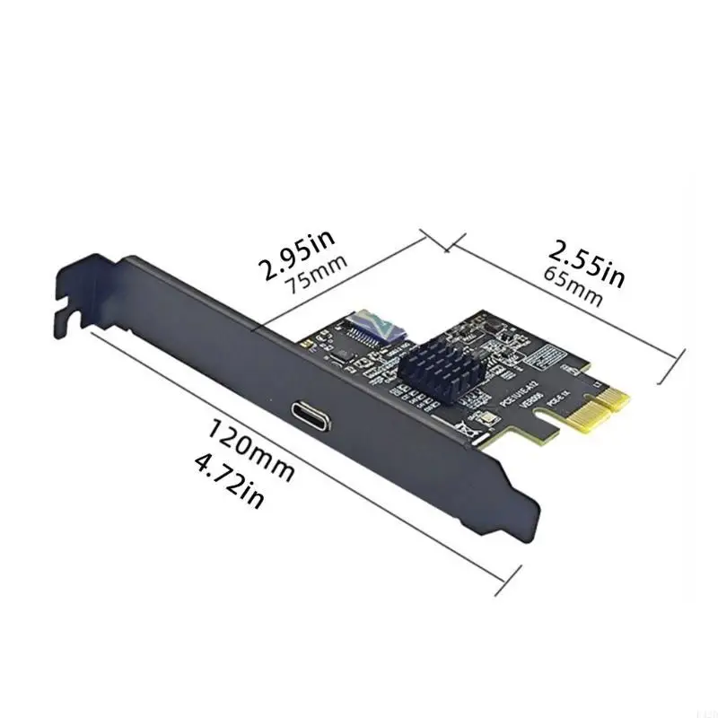 Tarjeta expansión F42D PCIE a USB3.2 Gen2 Tipo C para datos velocidad