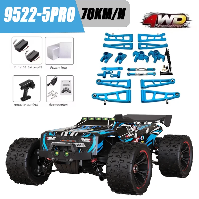 

Бесщеточный полноприводный радиоуправляемый автомобиль 1:16 9522PRO, 85 км/ч, высокоскоростной внедорожный дрифт-кар для профессиональных гонок с металлическим обвесом