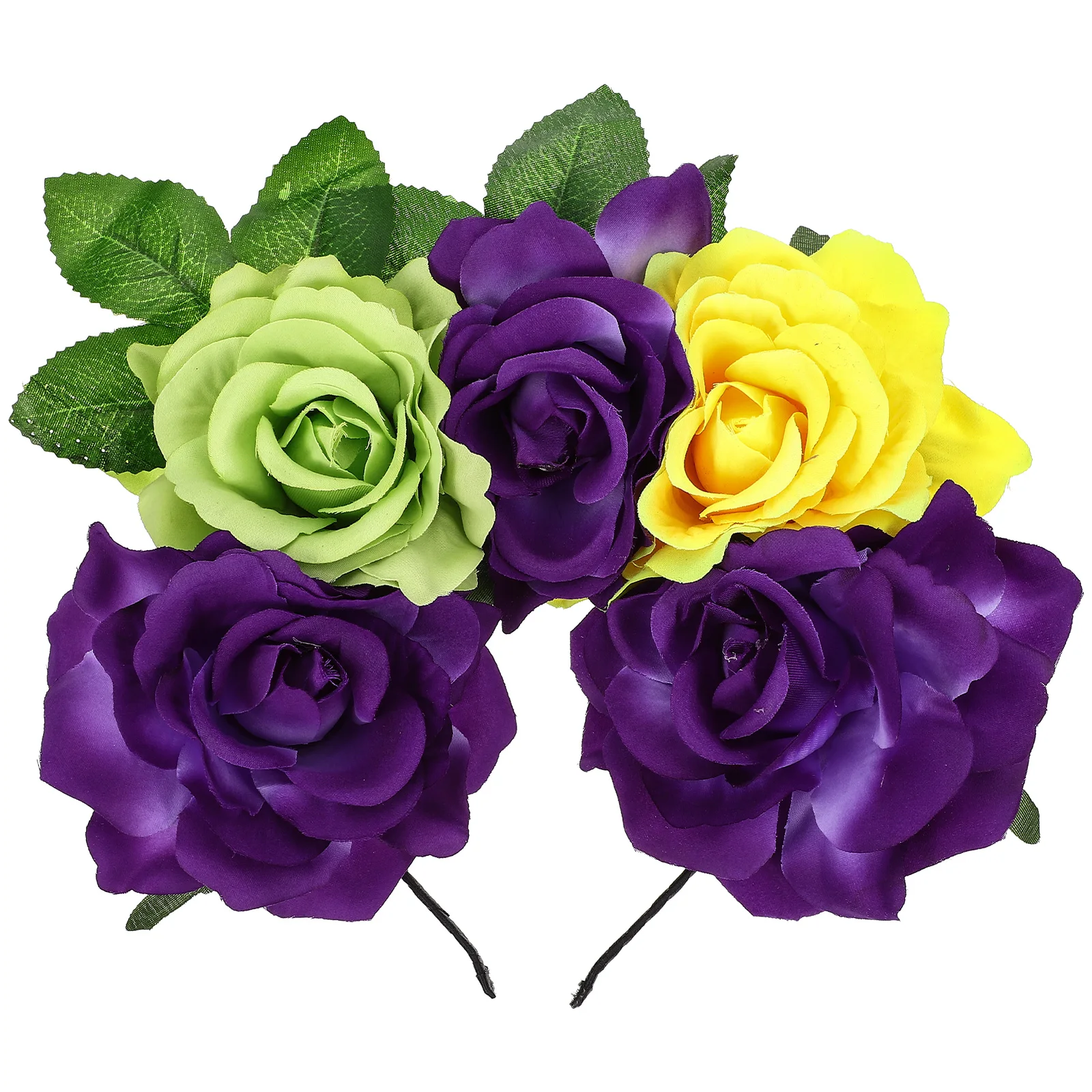 

Bride Flower Hair Accessories Multicolor Wedding Bridal Headwear Decor Headdress Floral Design Headband Party Hair