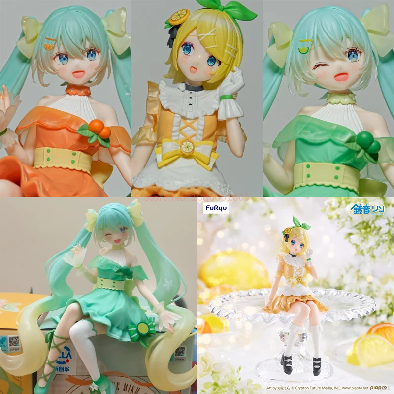 in-stock-genuine-furyu-citrus-miku-noodle-stopper-hatsune-miku-rin-figure-seated-posture-ornament-anime-collectible-model-toy