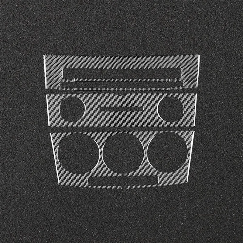 ألياف الكربون وحدة التحكم المركزية والعتاد التحول غطاء لوحة طقم الكسوة لمازدا 3 2004-2009 LHD الملحقات الداخلية #5