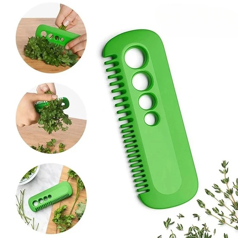 Vegetable Leaf Peeler Green Leaf Separator Suitable for Kale Beets Kale Parsley Vanilla Kitchen Tools Remove Vegetables Leaves