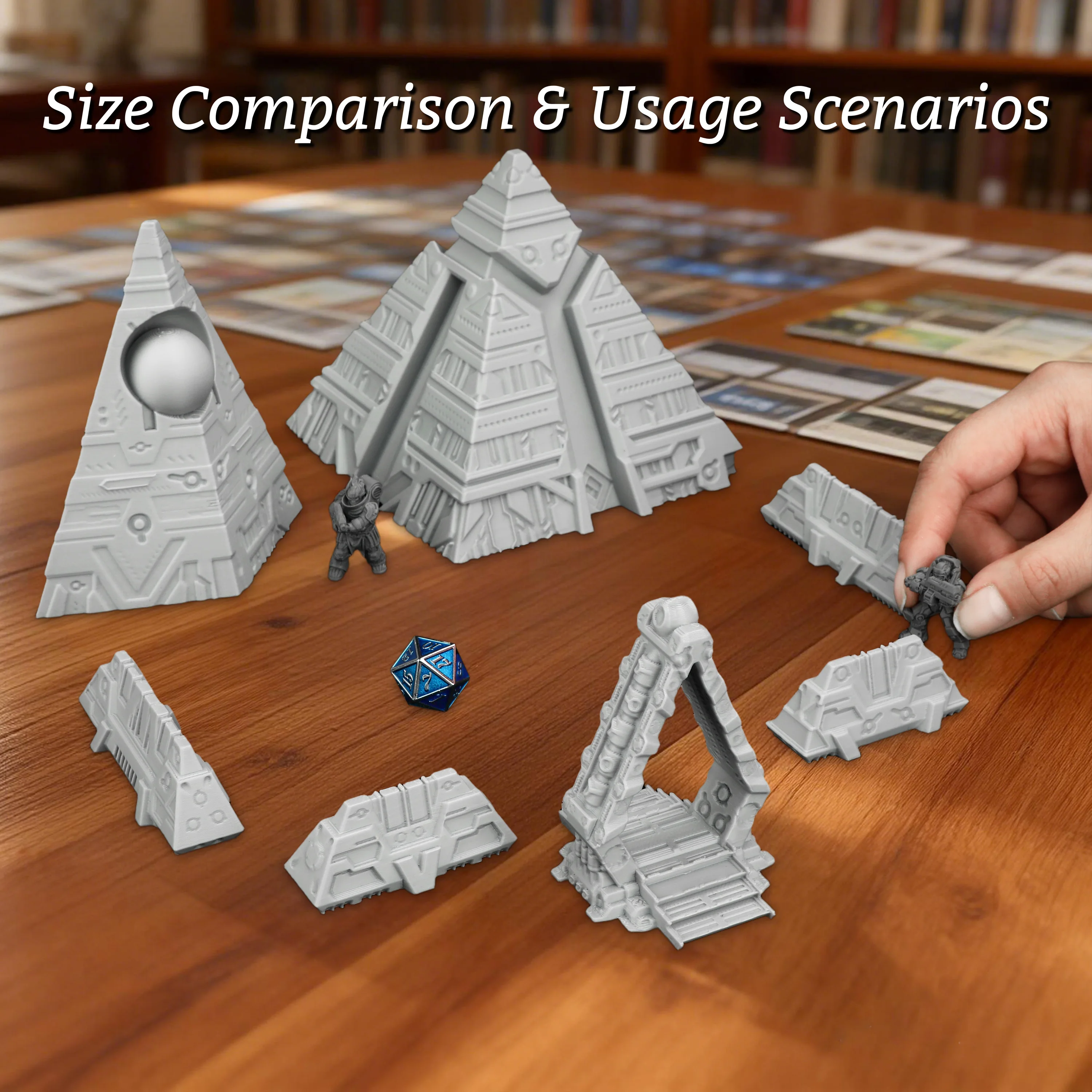 Sci-Fi Terrain Scene Miniature - Miniature Terrain Set ulasan dan harga