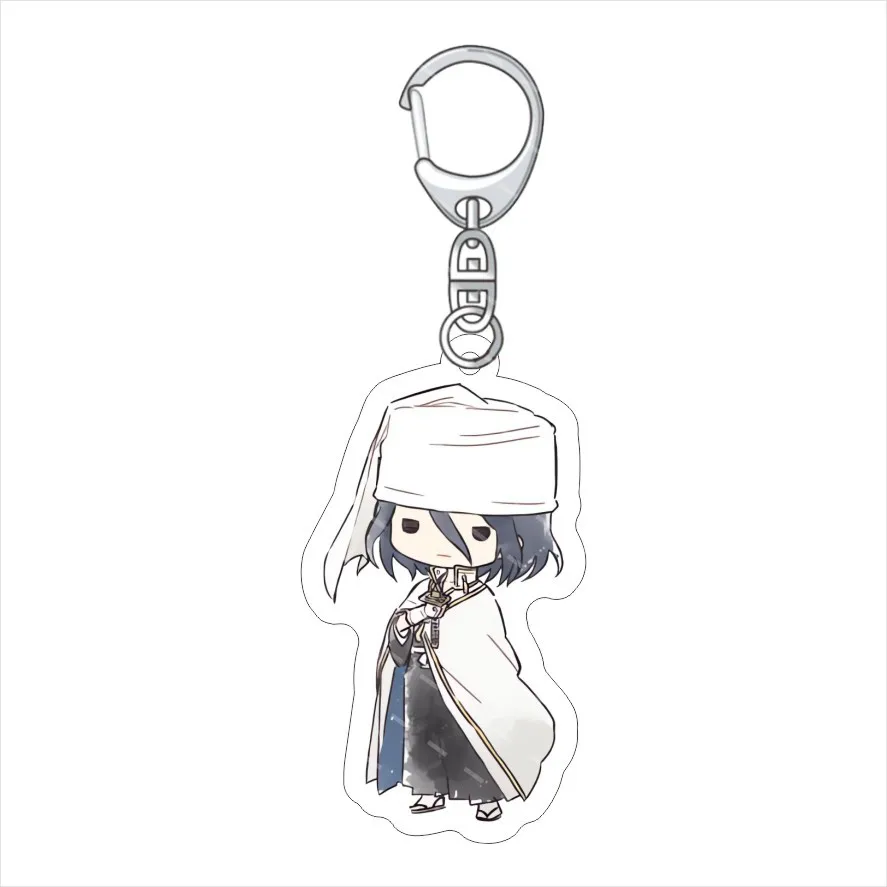 55MM Anime BLEACH‌ Figure Kurosaki Ichigo Ishida Uryu Aizen Sousuke Kuchiki Byakuya Abarai Renji Acrylic Key Chain Cute Gifts view 3