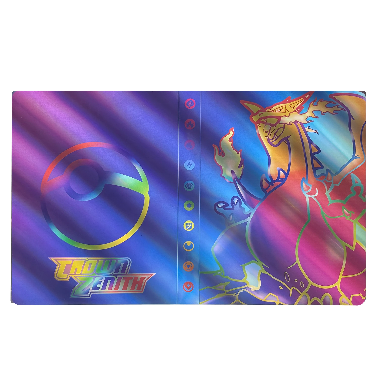 240-teiliges Pokémon-Kartenalbum, Charizard-Ordner, Sammelmappe, Display-Halter, Aufbewahrungsalbum, Geschenkbuch, Spielkartensammlung, Kartenhüllen, Schutzhüllen