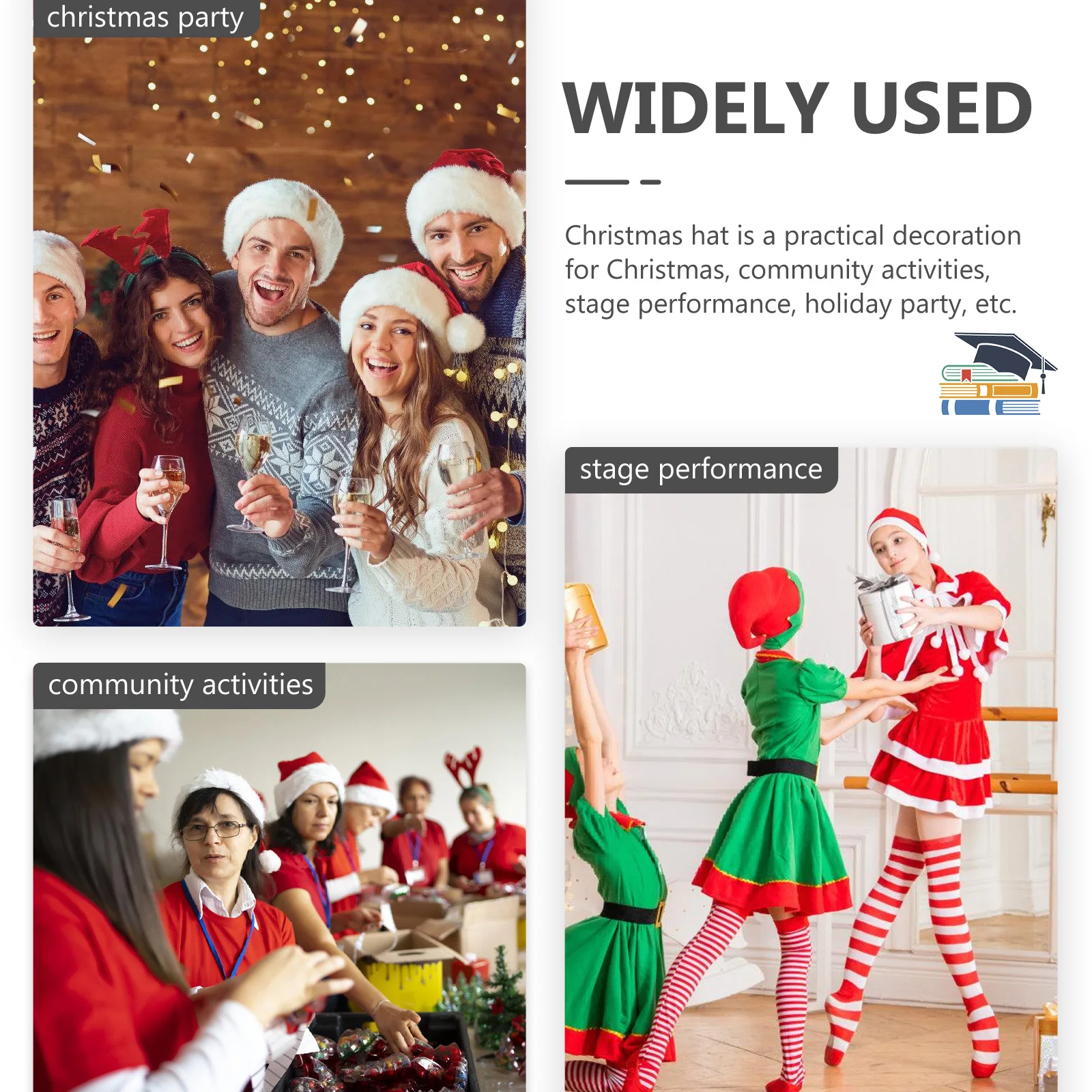 

Christmas Hats Santa Hat Snowman Xmas Hat Comfortable Warm Party Supplies Decoration Gift Santa Hats Party Favor