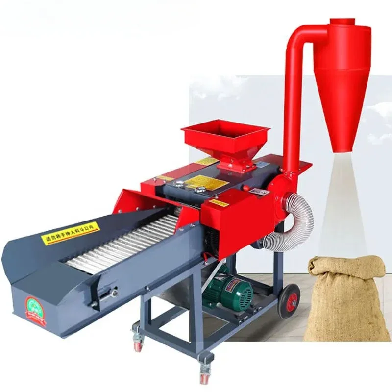 lzyDry and wet dual-purpose duck and goose feed machine,corn grain feed grinder wet straw, forage sugarcane grinder