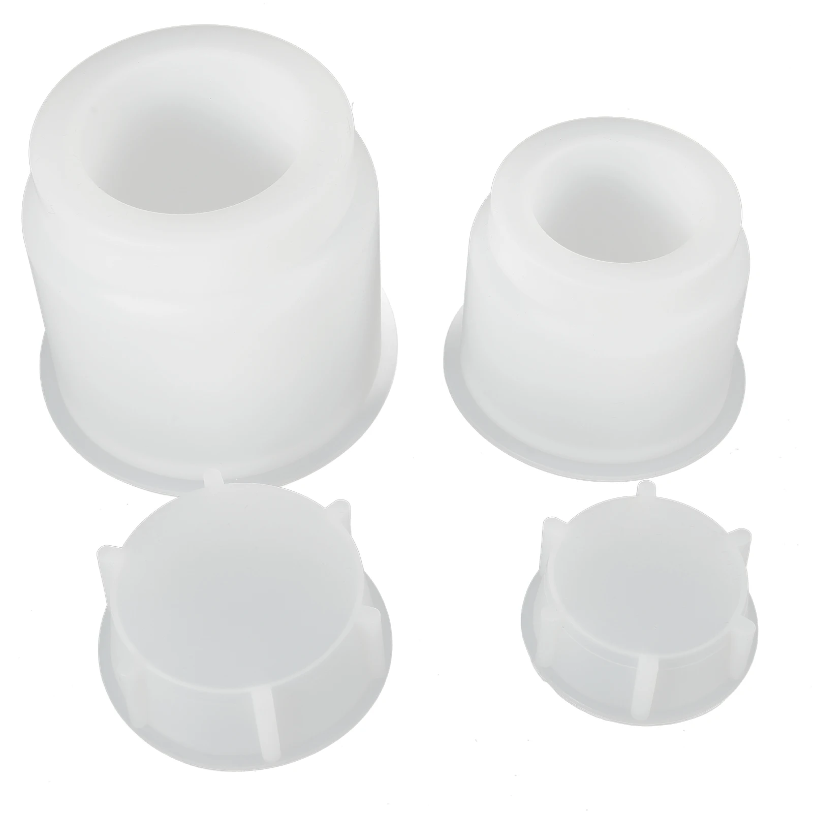 

2 Sets Crystal Epoxy Mold DIY Jar Resin Moulds Durable Silicone for Candlestick Molds Silica Gel Casting Easy to Store