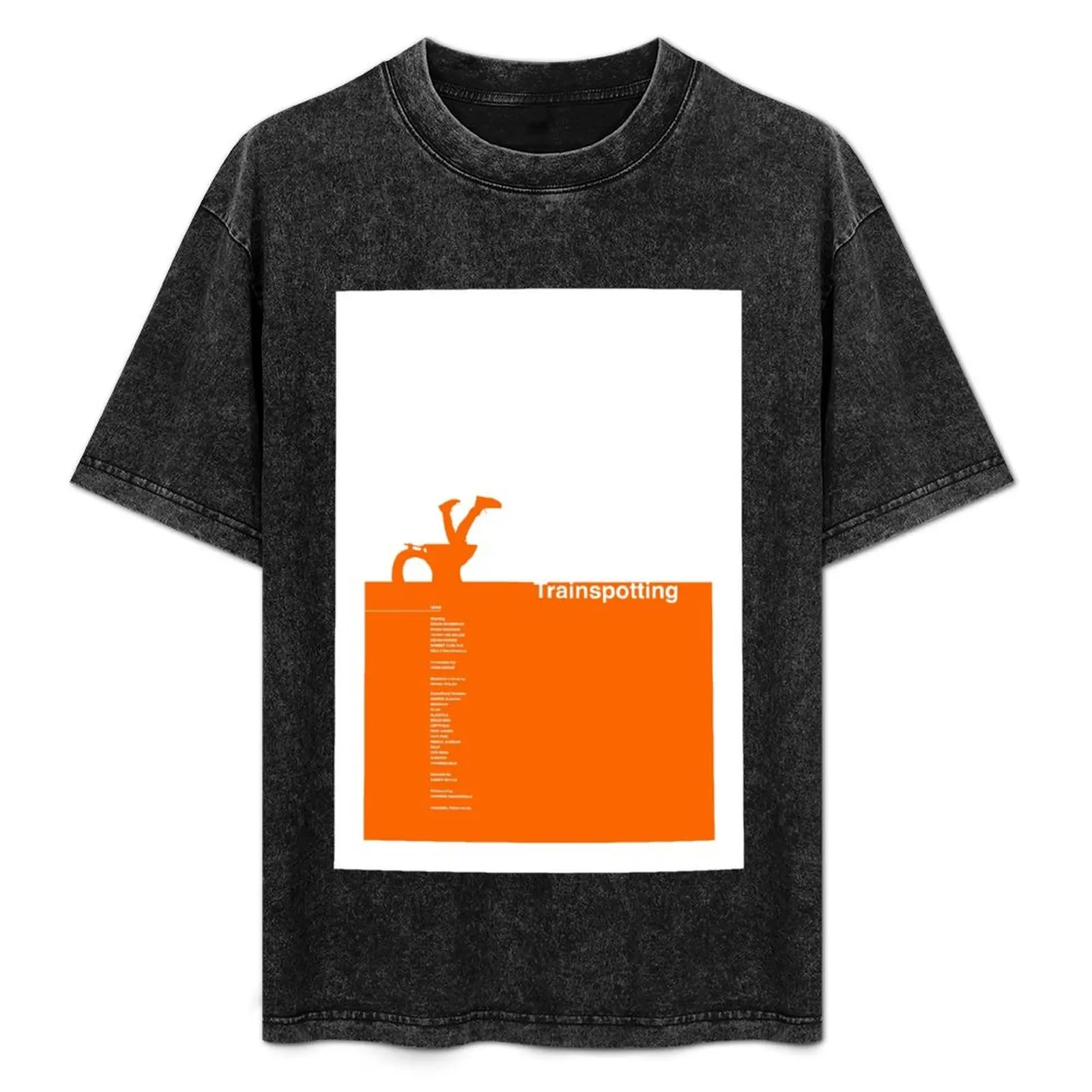 Trainspotting 1996 Poster T-Shirt Daily Wear Plain Short Sleeve Shirt
