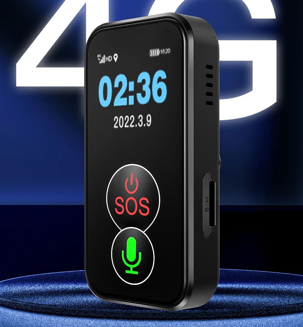 جهاز تعقب لاسلكي SOS لكبار السن ، جهاز تتبع 4G ، تنبيه ضد السقوط ، جهاز ضد الضياع ، تنبيه طبي ، SOS ، wi-fi ، تذكير لكبار السن