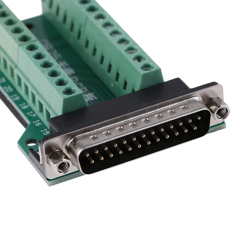DB25 D-SUB fêmea 25pin plug breakout placa pcb conector de terminais de 2 fileiras