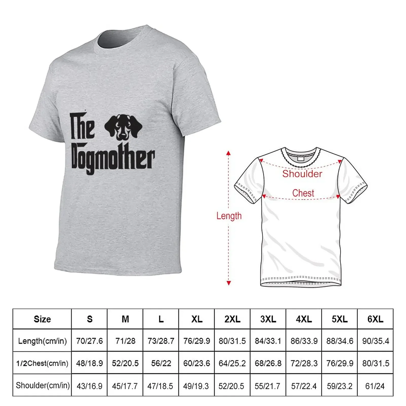 TheDogmother dog lover women dachshund T-Shirt anime graphics Blouse Men's cotton t-shirt