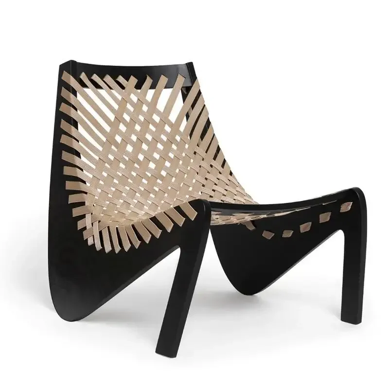 Outdoor leisure rattan chair, villa designer courtyard garden single rattan sofa model room balcony outdoor sun protection