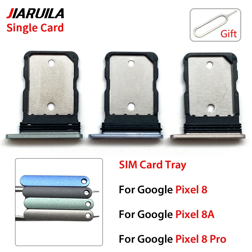 SIM Card Tray Slot Holder Adapter Accessories For Google Pixel 8 Pixel 8 Pro Pixel 8A Replacement Part