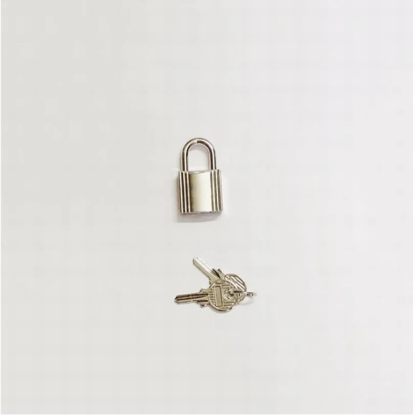 Bag Metal Lock Head Pure Stainless Steel  Hardware Kell Platinum Lock Accessories Metal Pendant Basket Bag Small Padlock