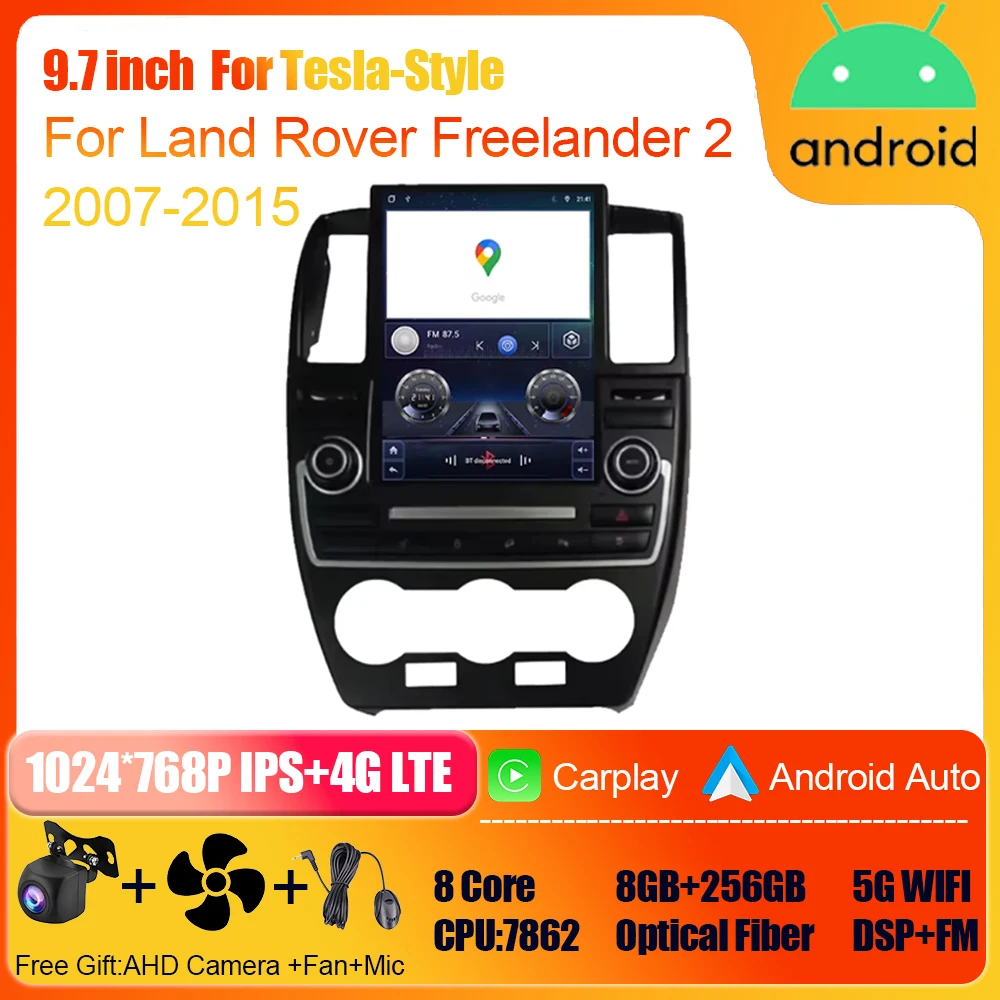 

Автомобильный видеоплеер для Land Rover Freelander 2 2007-2015 Android, автомагнитола с GPS-навигацией, мультимедийный стерео Carplay No 2din DVD