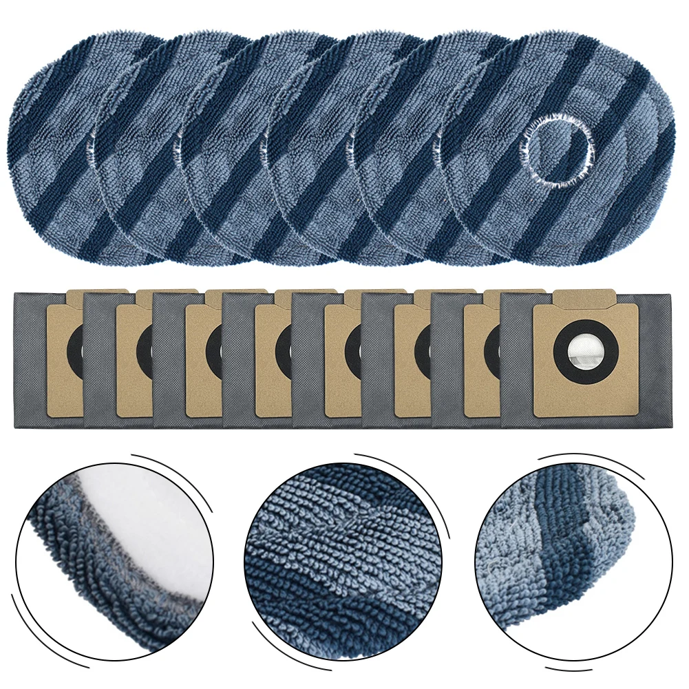 Practical Mop Pads Dust Bag Kit Kit 1 Set As Shown With These Vacuum Accessories Cleaning Microfiber+Non-woven-Fabrics