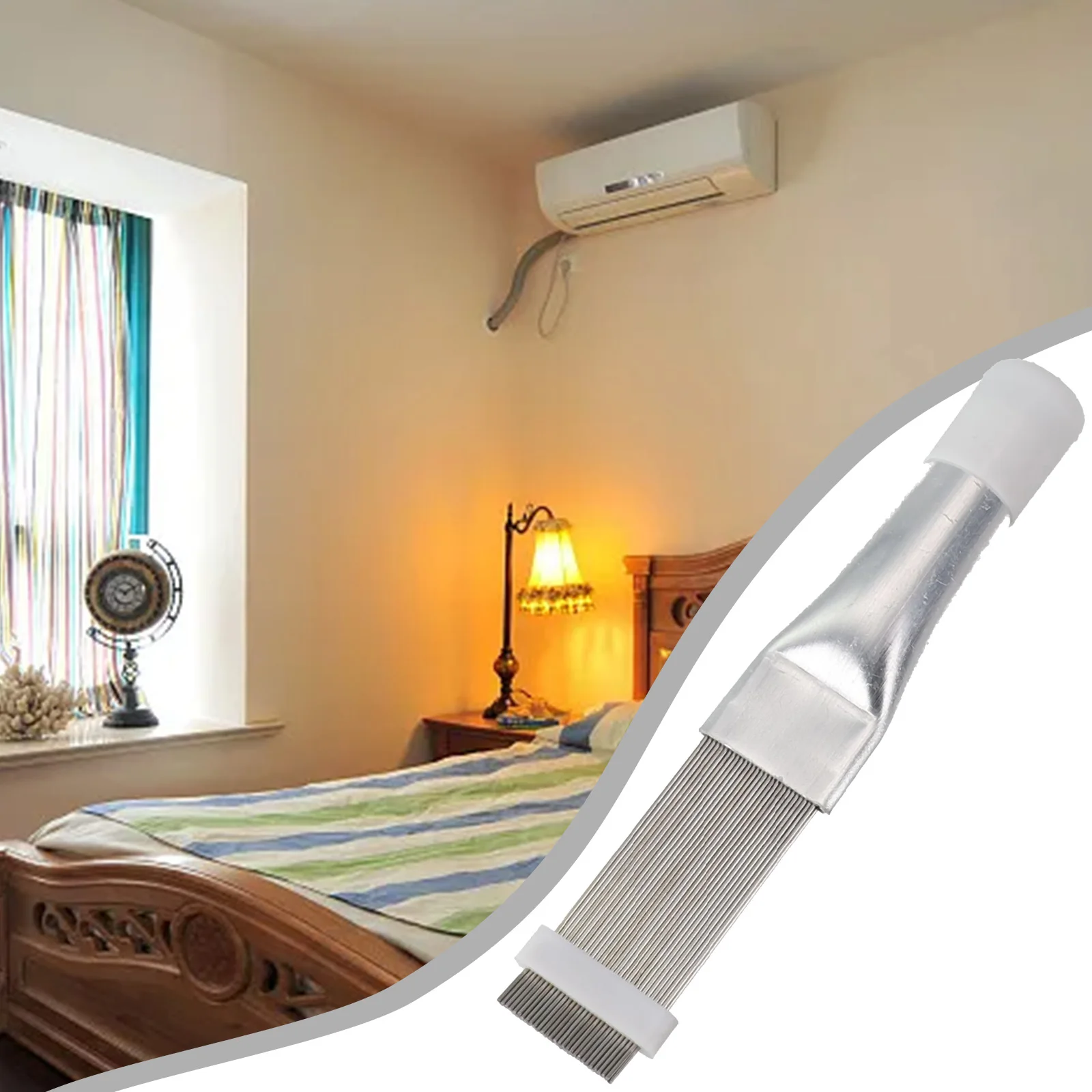 Stainless Steel Air Conditioner Fin Cleaning Tool Portable Condenser Radiator Fin Comb For Auto Cooling System Clean Repair Tool