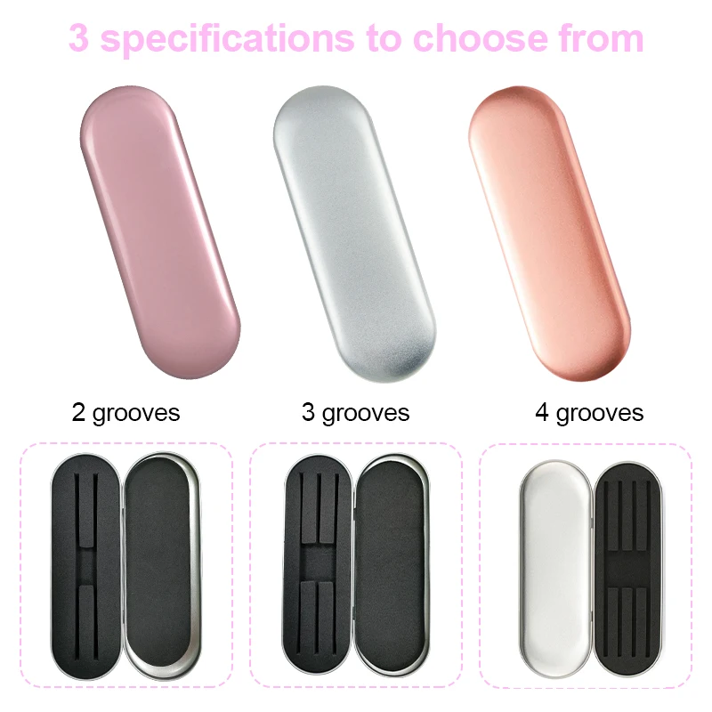 2/3/4 slots pinças de cílios requintado flandres proteção caixa de armazenamento cílios lash extensão beleza lápis caso ferramentas de maquiagem