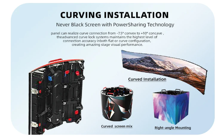 لوحة شاشة عرض LED متنقلة مرنة قابلة للدوران للتفاعلية في الهواء الطلق عالية الجودة مع حل فيديو LED بأسعار معقولة