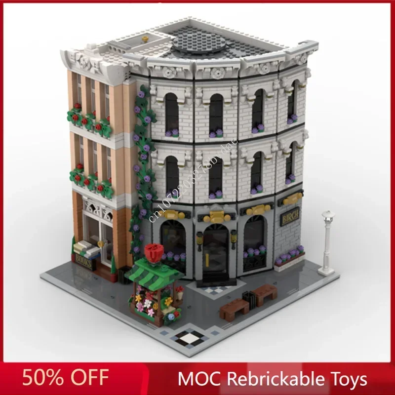 2781PCS Berkenbank Modulaire MOC Creatieve street view Model Bouwstenen Architectuur DIY Onderwijs Assemblage Model Speelgoed Geschenken