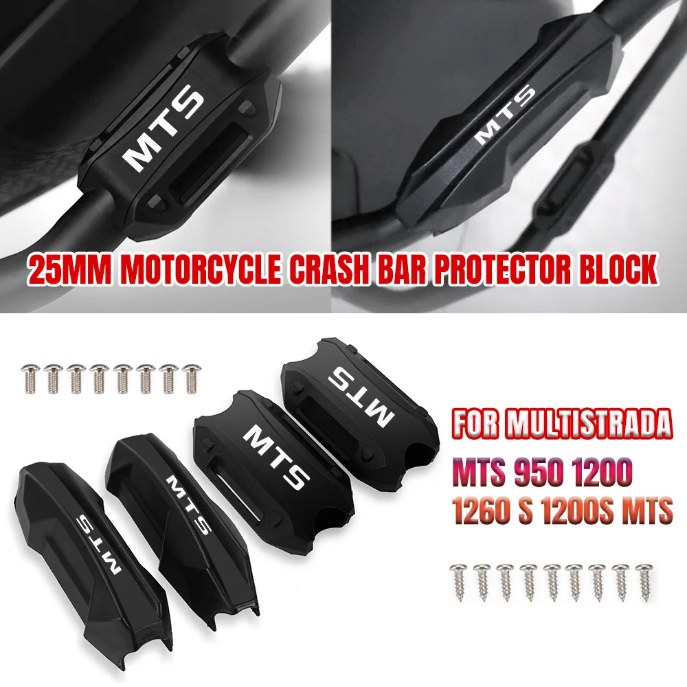 

Motorcycle Bumper Engine Guard 25MM Protection Block Crash Bar Decorative For Ducati Multistrada MTS 950 1200 1260 S 1200S MTS