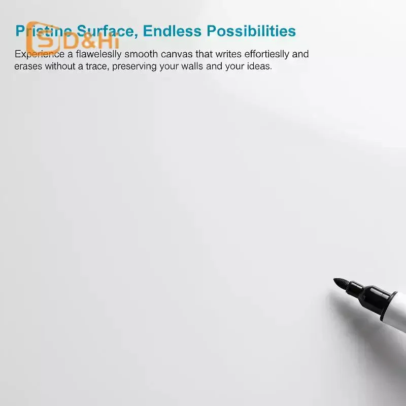 Electrostatic Whiteboard Sticker Waterproof Reusable Erasable PP Material No Glue for Classroom Teaching Office Presentation