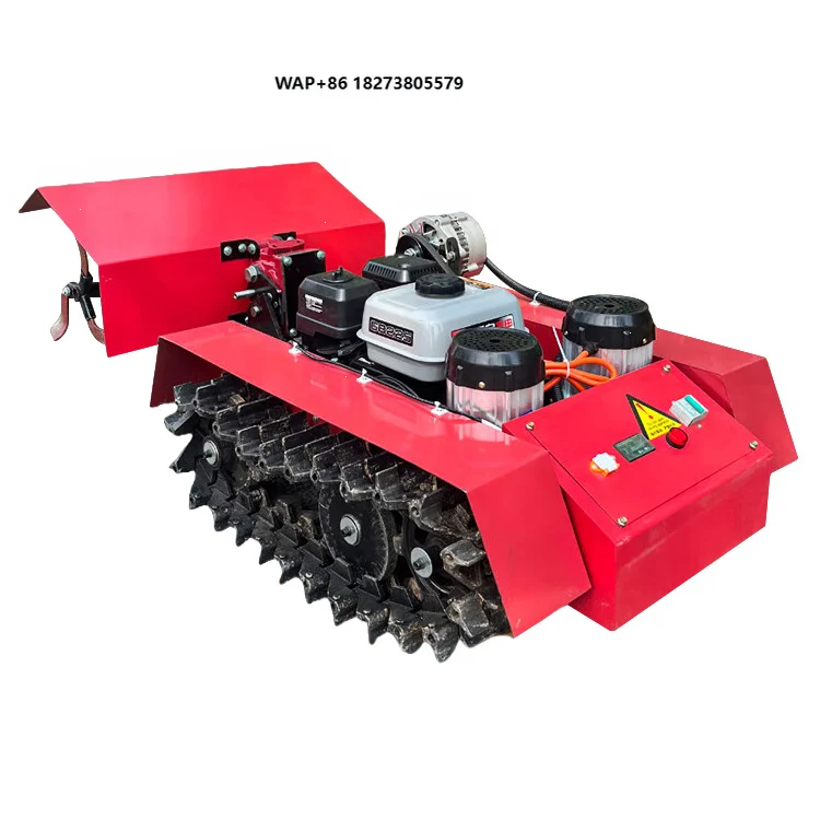 Dual-purpose water and dry land remote-controlled rotary tiller, field tiller, deep ploughing and soil loosening machine