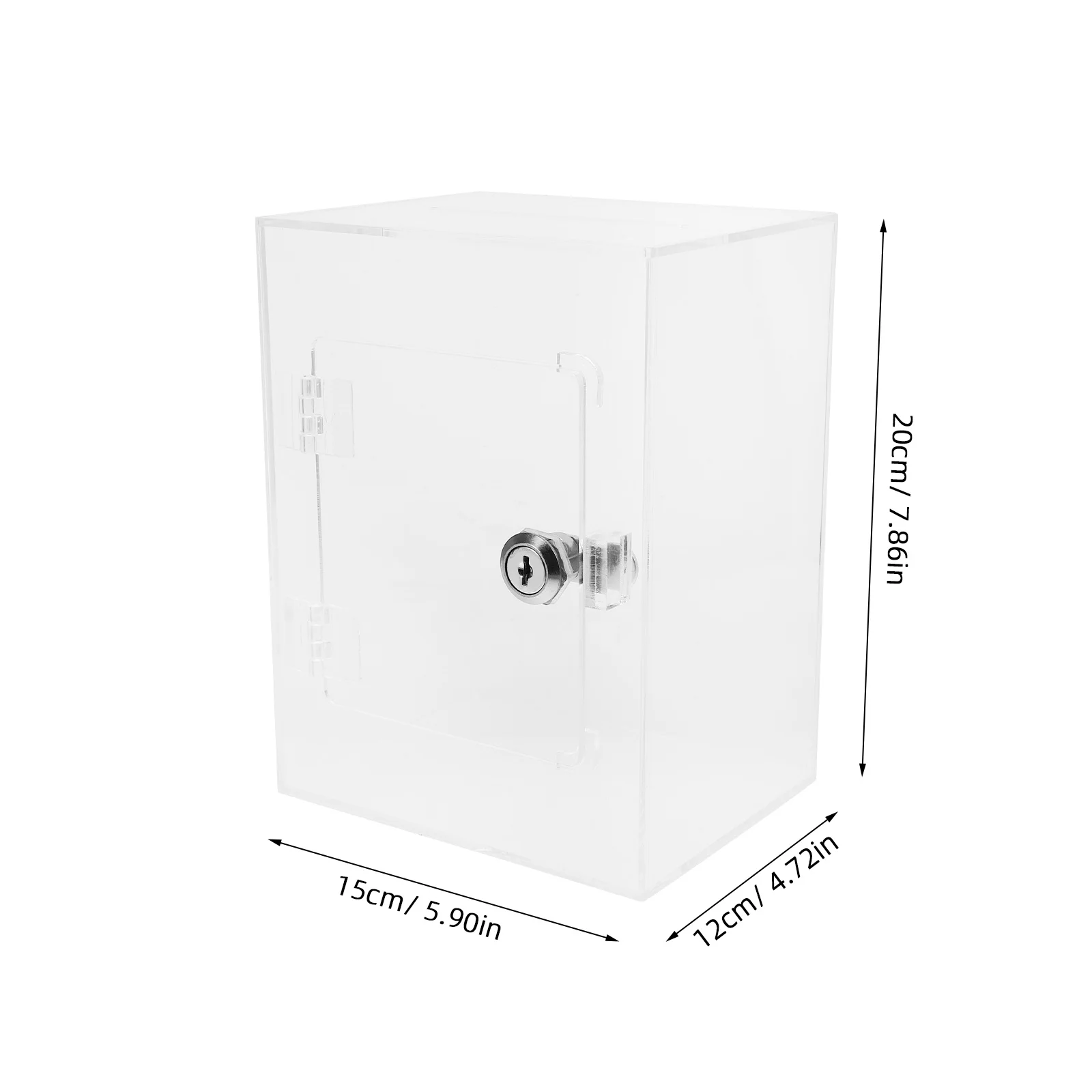 NAMOARLY – tirelire transparente non ouvrable, pot d'économie d'argent Transparent, rangement en acrylique, pointe cadeau pour enfants, peut petit support de changement