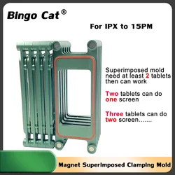 Magnet Superimposed Pressure Clamping Mold for iPhone 11 XS 14 13 12 15Pro pro Max Screen Frame Bezel Holding Mould Repair Tools