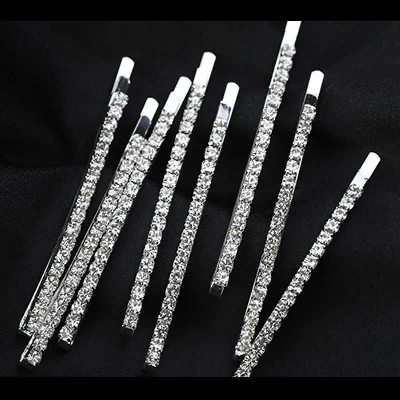 Cristal Uma Palavra Hairpin Para Mulheres, Strass Brilhante, Clipes De Cabelo, presilhas, Headwear Nupcial, Estilo De Cabelo, Acessórios De Jóias, Meninas