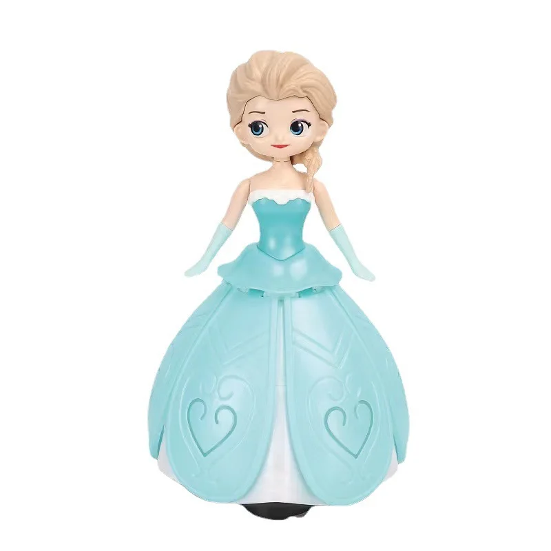 Disney Frozen Elsa Królewna Śnieżka Anna Księżniczka Sofia Figurka taneczna Robot Świecąca zabawka muzyczna Zagraj w udawanie prezent urodzinowy