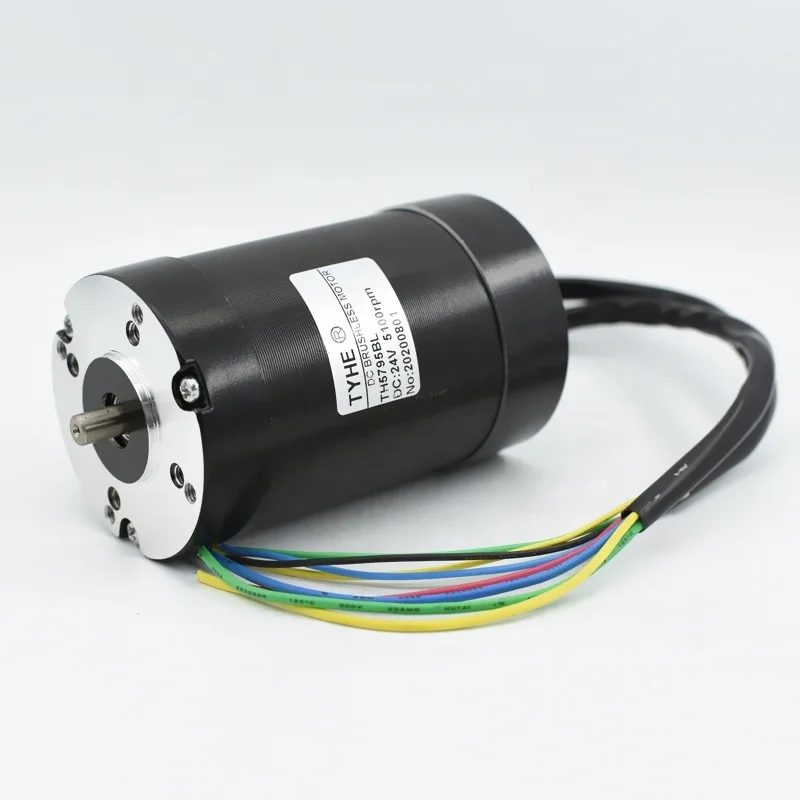 TYHE Tyhe Mini 57mm 12v High Power 100w Low Torque 100mnm High Speed 6000rpm Dc Brushless Steel Geared Motors with Ce Rohs
