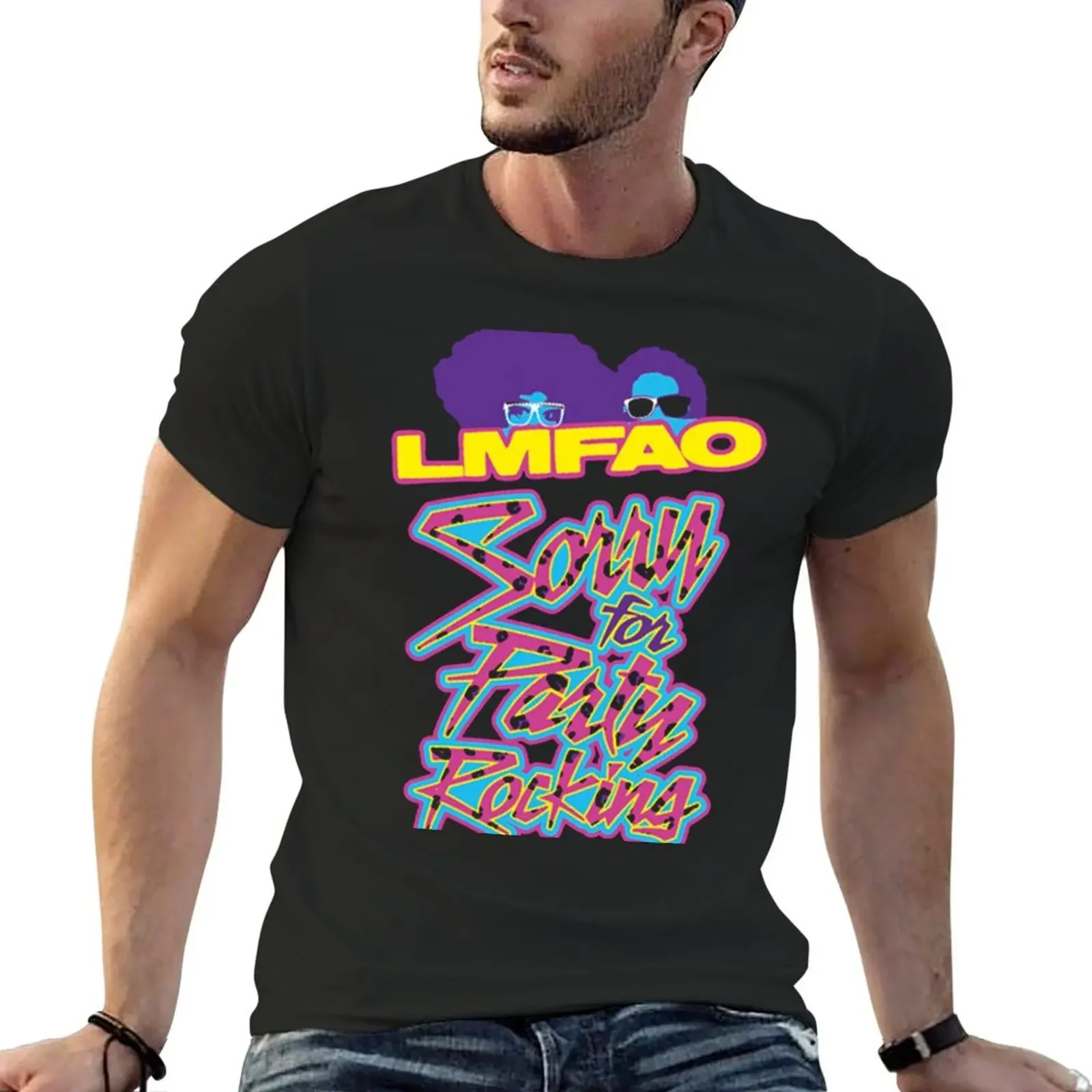 LMFAO Sorry For Party Rocking T-Shirt customs design your own sports fans quick-drying mens t shirts