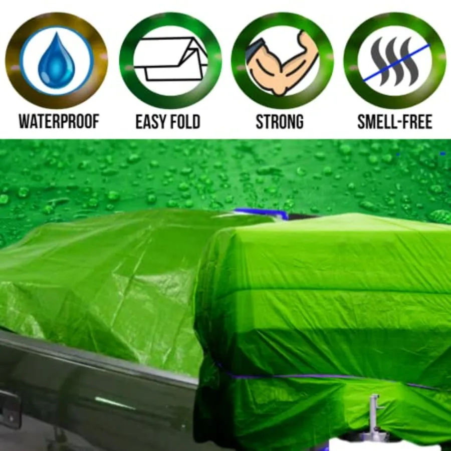 5 Mil Tarp Super Heavy Duty Tarp Cover 5 MIL Multi-Purpose Extra Heavy Duty Tarps Car Tarp Boat Tarp Camping Tarp General Purpo
