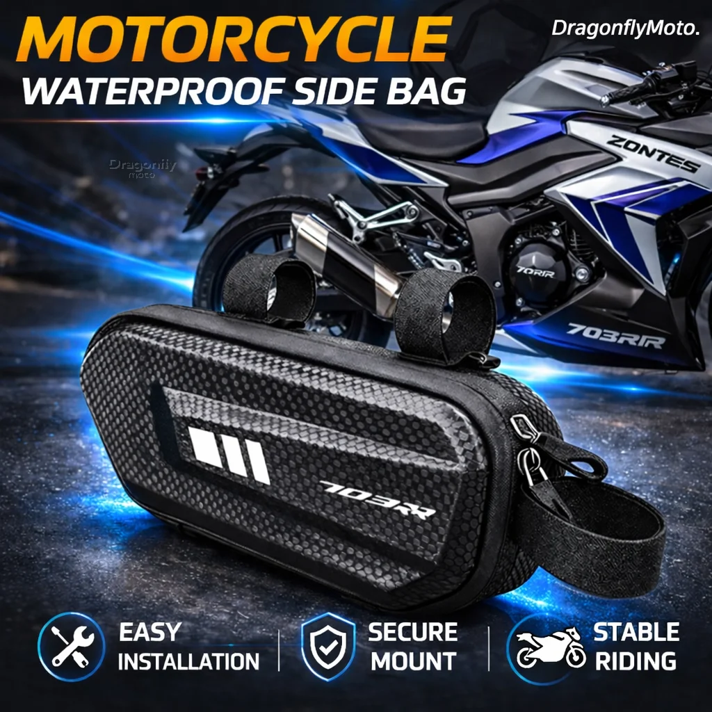 

Large Capacity Motorcycle Side Bag For ZONTES 703RR 703 RR rr 2025 2024 Waterproof Multifunctional Storage Pouch Hanging Bag