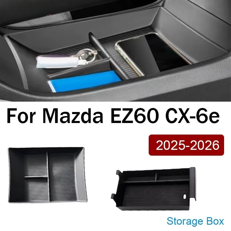 kodolab製-マツダ-ez-60-ez60-cx-6e-2025-2026年式-車用センターアームレスト収納ボックス、オートコンテンツセンターコンソールアームレストボックス、収納ボックス