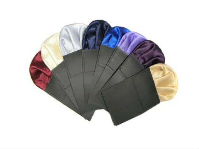 Men's Satin Silk Pre Folded Pocket Square Hankie Hankerchief Wedding Party
