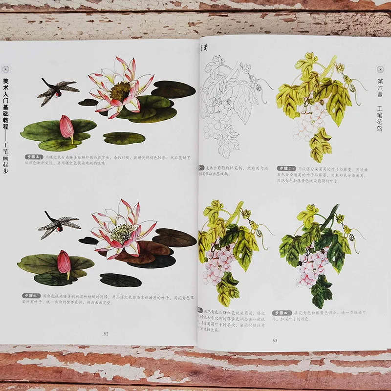 Introduction to Art Fundamentals Tutorial Book For Gong Bi Landscape Traditional Chinese Painting