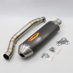 스즈키 DR-Z400 DRZ400 배기관 시스템 슬립온 FMF 오토바이 미드 링크 튜브, 51mm 머플러 포함, 이스케이프 모토, DR Z400 DRZ 400
